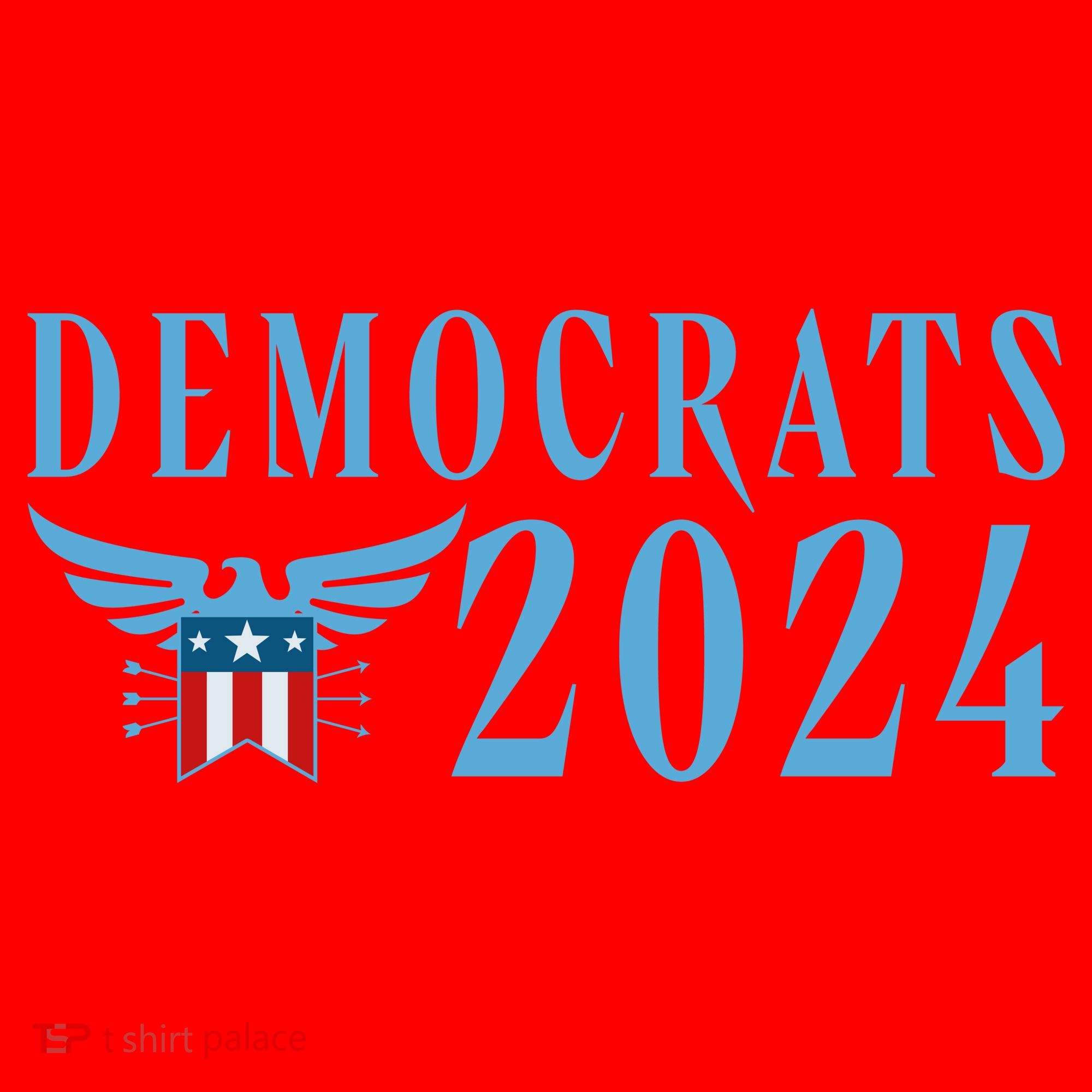 Democrats 2024 Election Logo Santa Hat