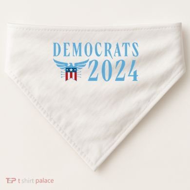 Democrats 2024 Election Logo USA-Made Doggie Bandana