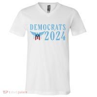 Democrats 2024 Election Logo V-Neck T-Shirt thumb 0