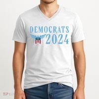 Democrats 2024 Election Logo V-Neck T-Shirt thumb 2