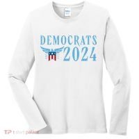 Democrats 2024 Election Logo Women's Long Sleeve Shirt thumb 0