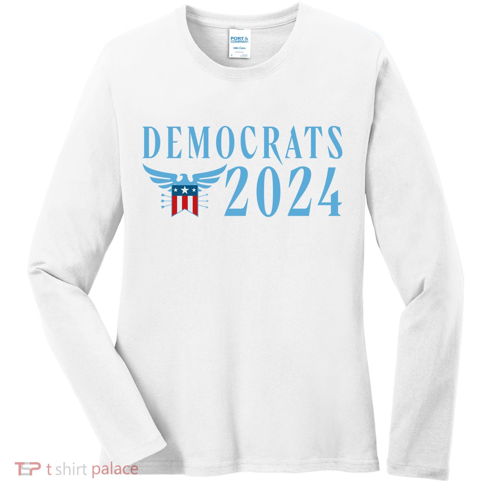 Democrats 2024 Election Logo Women's Long Sleeve Shirt