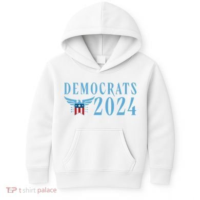 Democrats 2024 Election Logo Kids Hoodie