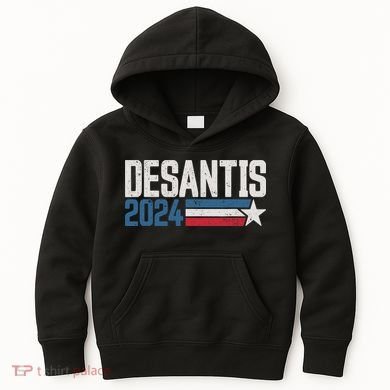 Desantis 2024 For President Vintage Distressed Desantis 2024 Kids Hoodie