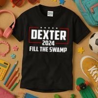 Dexter 2024 Fill The Swamp Kids T-Shirt thumb 3