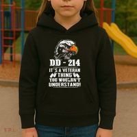DD 214 Its A Veteran Thing You Wouldnt Understand Kids Hoodie thumb 3