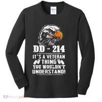 DD 214 Its A Veteran Thing You Wouldnt Understand Kids Long Sleeve Shirt thumb 0