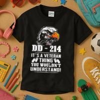 DD 214 Its A Veteran Thing You Wouldnt Understand Kids T-Shirt thumb 3