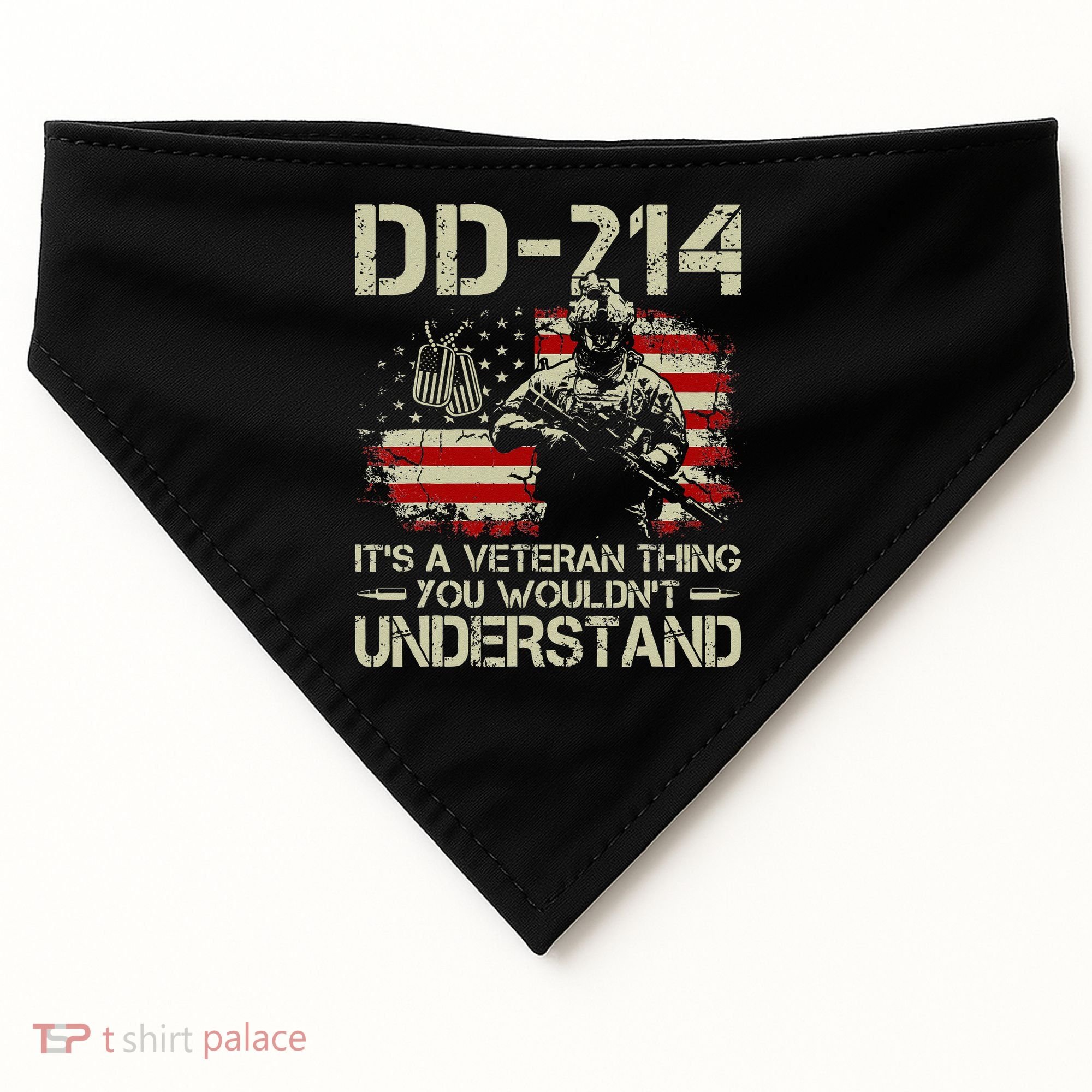 DD 214 Its A Veteran Thing You Wouldnt Understand DD 214 USA-Made Doggie Bandana