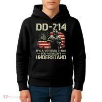 DD 214 Its A Veteran Thing You Wouldnt Understand DD 214 Kids Hoodie thumb 4