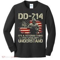 DD 214 Its A Veteran Thing You Wouldnt Understand DD 214 Kids Long Sleeve Shirt thumb 0
