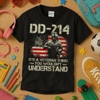 DD 214 Its A Veteran Thing You Wouldnt Understand DD 214 Kids T-Shirt thumb 3