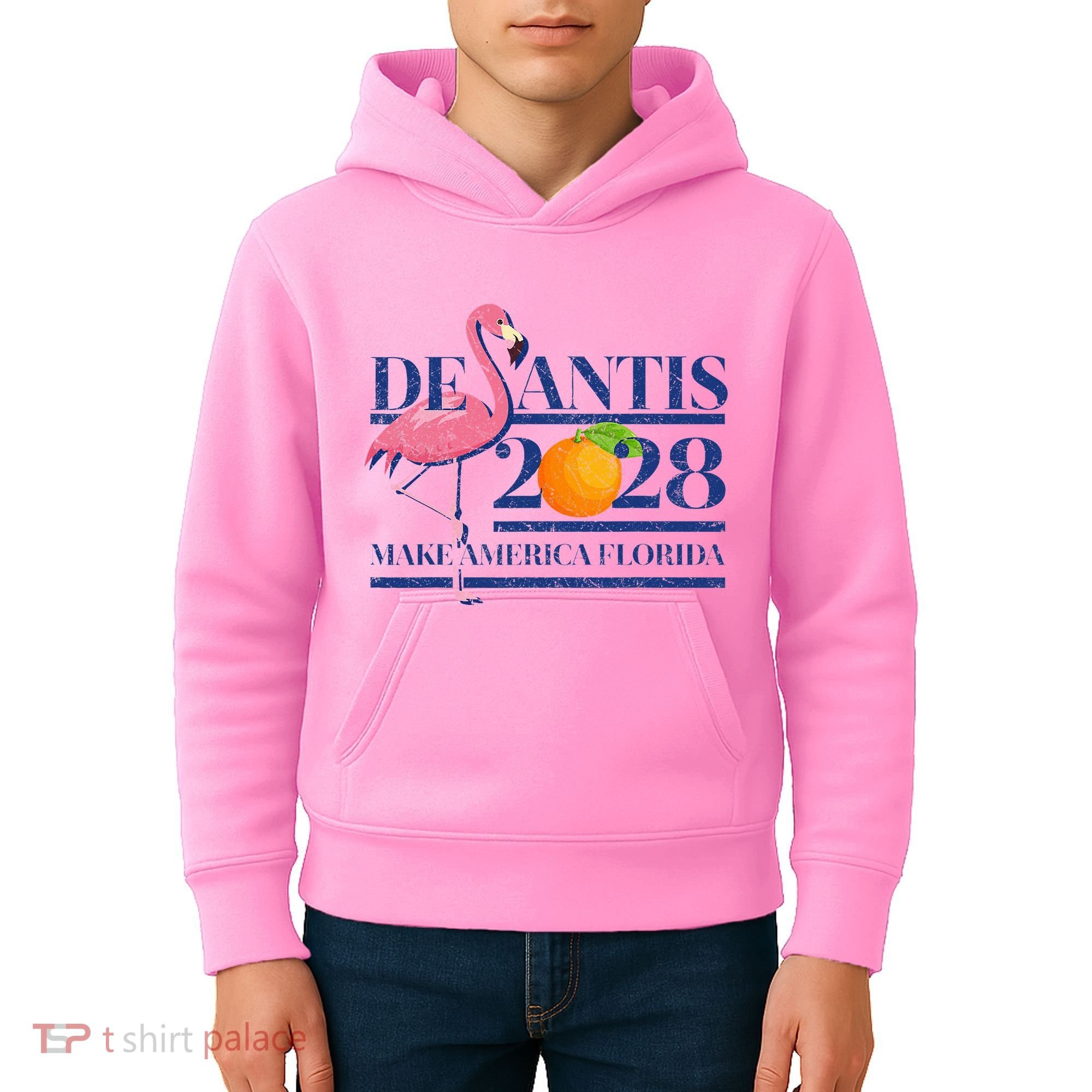 Desantis 2028 Make America Florida Ron Desantis 48 Kids Hoodie