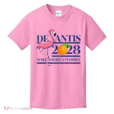 Desantis 2028 Make America Florida Ron Desantis 48 Kids T-Shirt