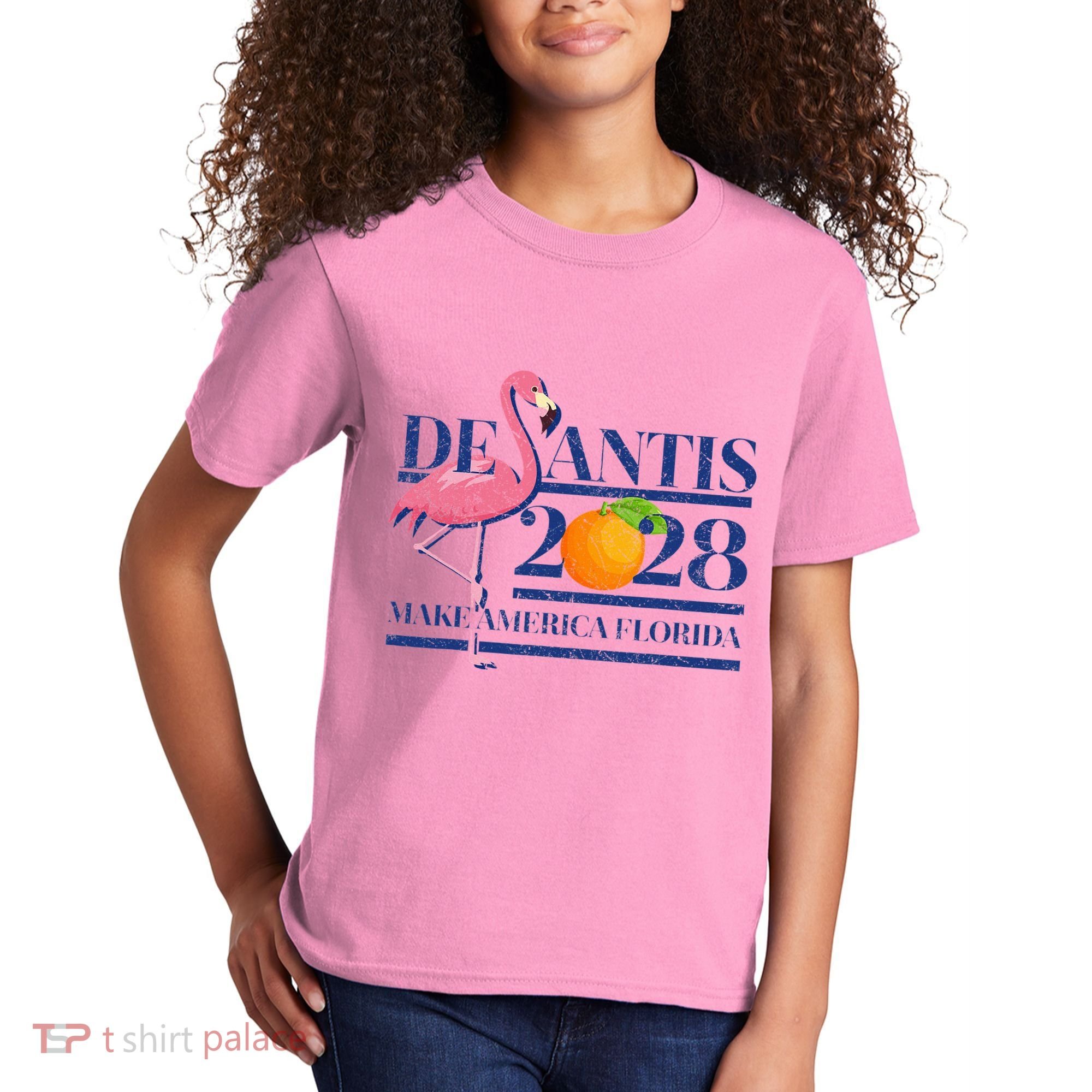 Desantis 2028 Make America Florida Ron Desantis 48 Kids T-Shirt