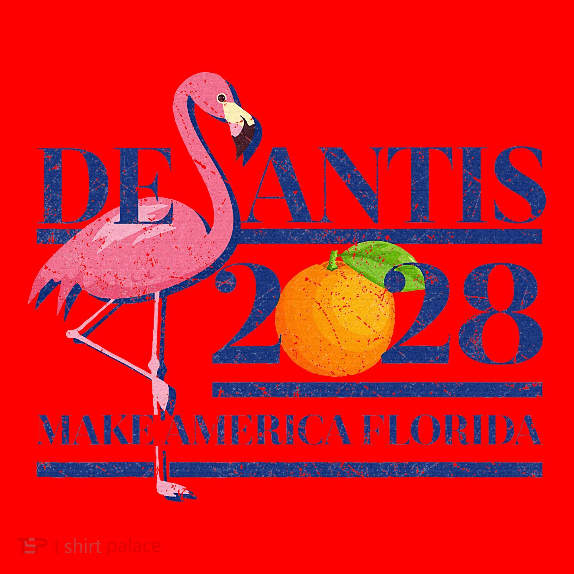 Desantis 2028 Make America Florida Ron Desantis 48 Santa Hat