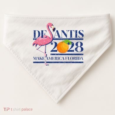 Desantis 2028 Make America Florida Ron Desantis 48 USA-Made Doggie Bandana