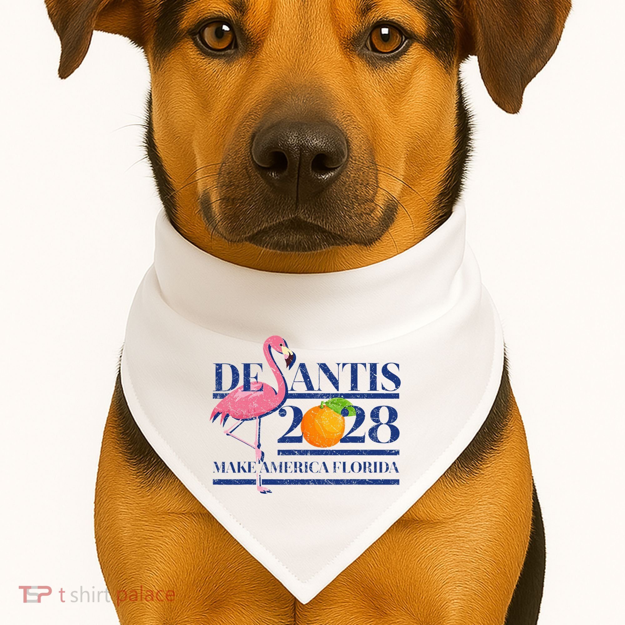 Desantis 2028 Make America Florida Ron Desantis 48 USA-Made Doggie Bandana