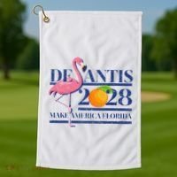 Desantis 2028 Make America Florida Ron Desantis 48 Golf Towel thumb 1