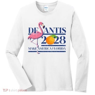 Desantis 2028 Make America Florida Ron Desantis 48 Women's Long Sleeve Shirt
