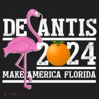 DeSantis 2024 Make America Florida Flamingo Election Women's Sweatshirt thumb 2