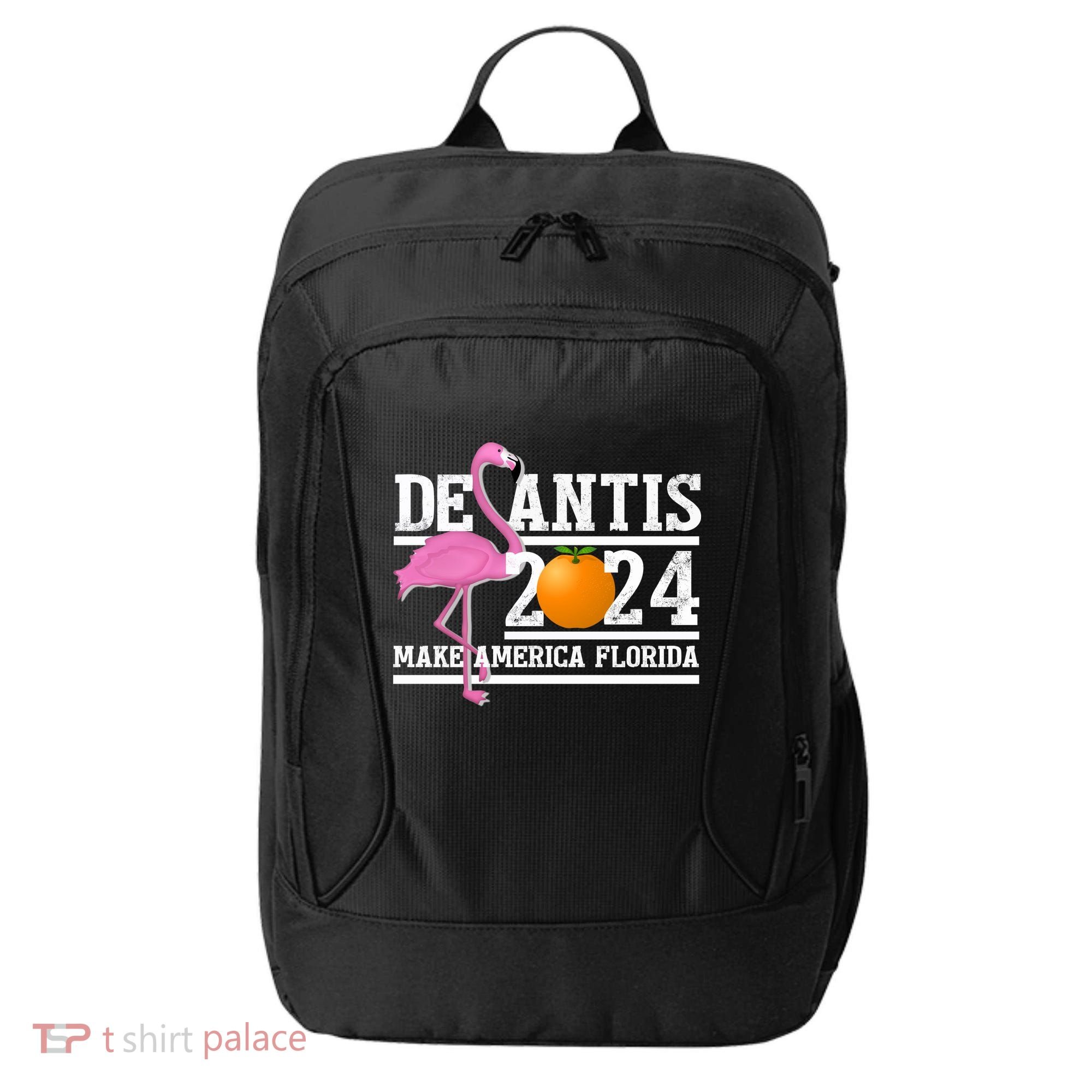 DeSantis 2024 Make America Florida Flamingo Election City Backpack