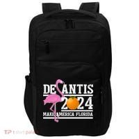 DeSantis 2024 Make America Florida Flamingo Election Impact Tech Backpack thumb 0