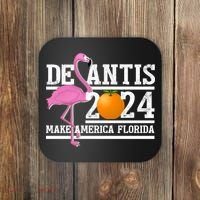DeSantis 2024 Make America Florida Flamingo Election Coaster thumb 0