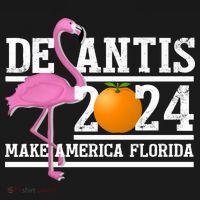 DeSantis 2024 Make America Florida Flamingo Election Tote Bag thumb 4