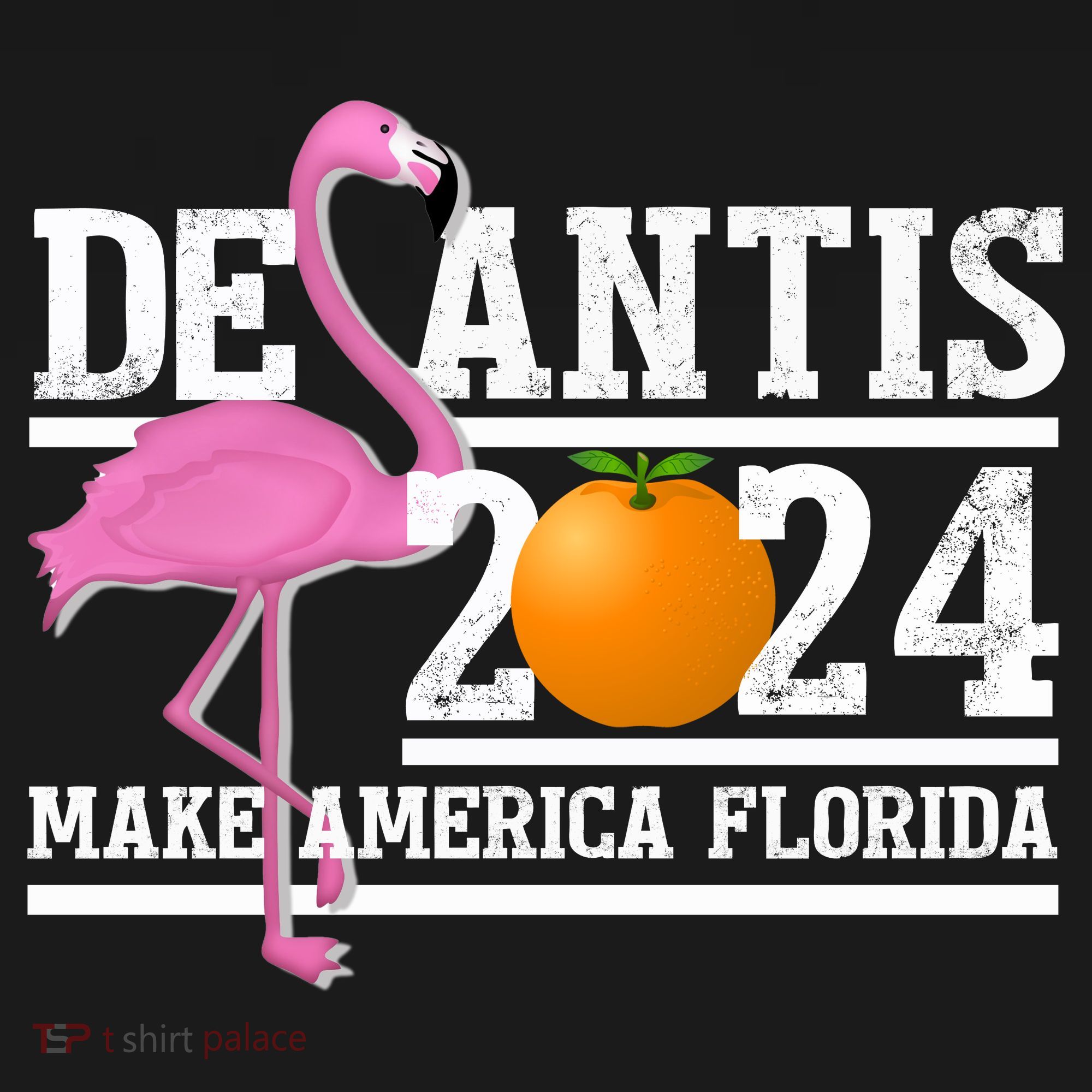 DeSantis 2024 Make America Florida Flamingo Election Tote Bag