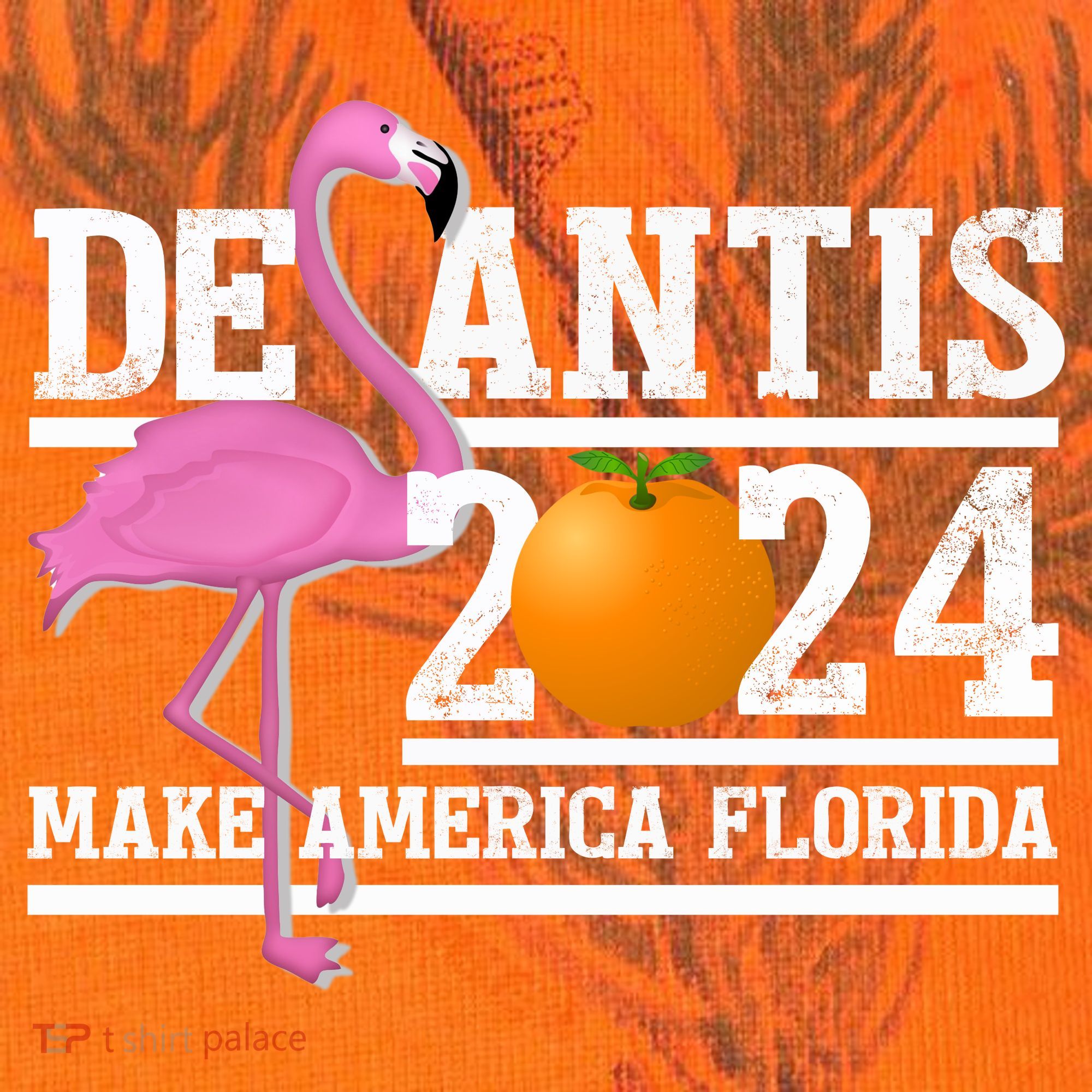 DeSantis 2024 Make America Florida Flamingo Election Kati Licensed 12" Camo Cuffed Beanie
