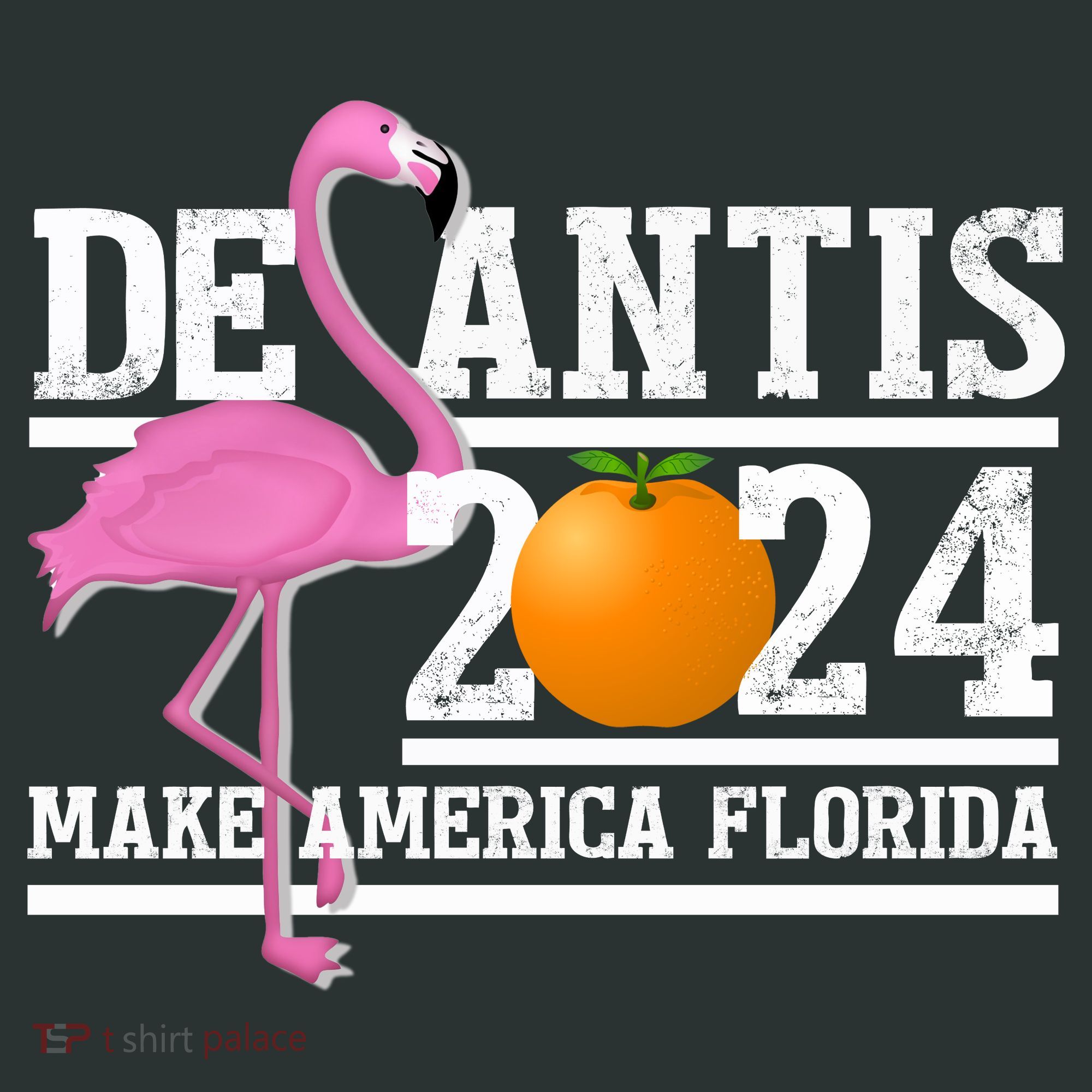 DeSantis 2024 Make America Florida Flamingo Election Infant Baby Jersey Bodysuit