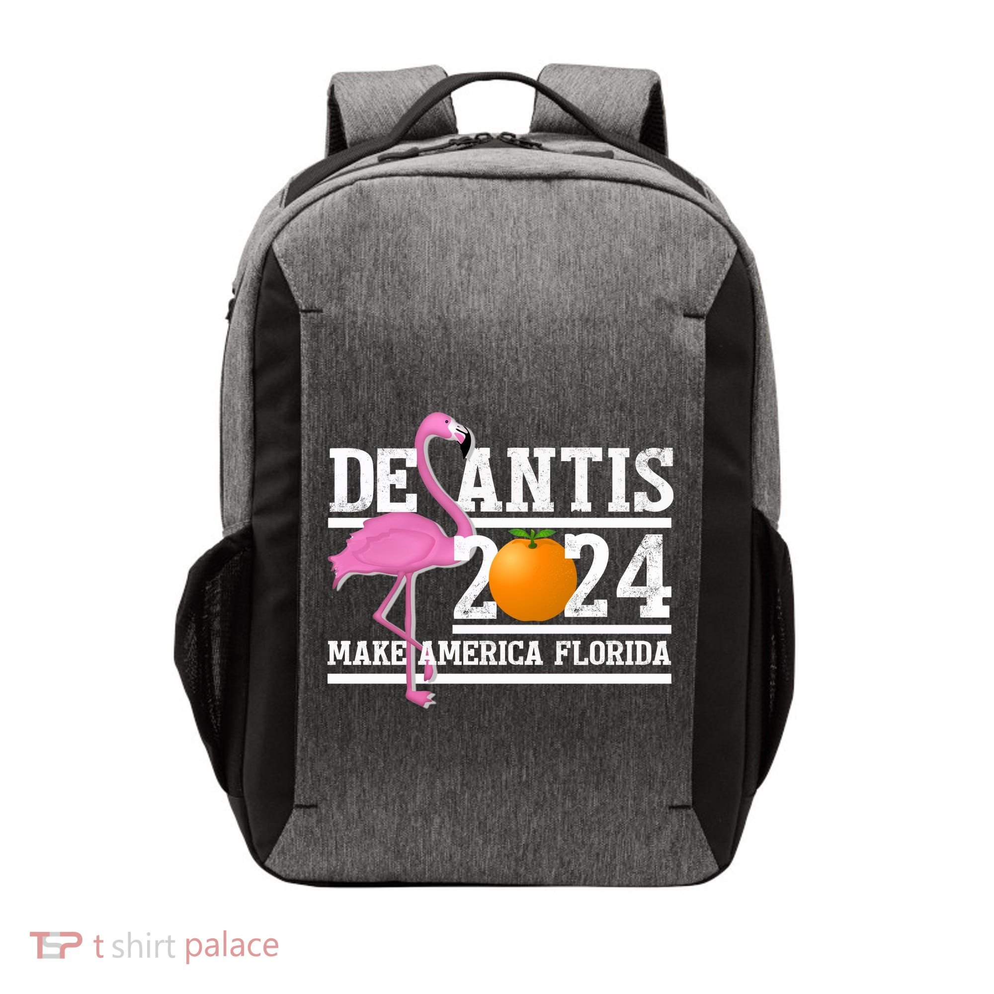DeSantis 2024 Make America Florida Flamingo Election Vector Backpack