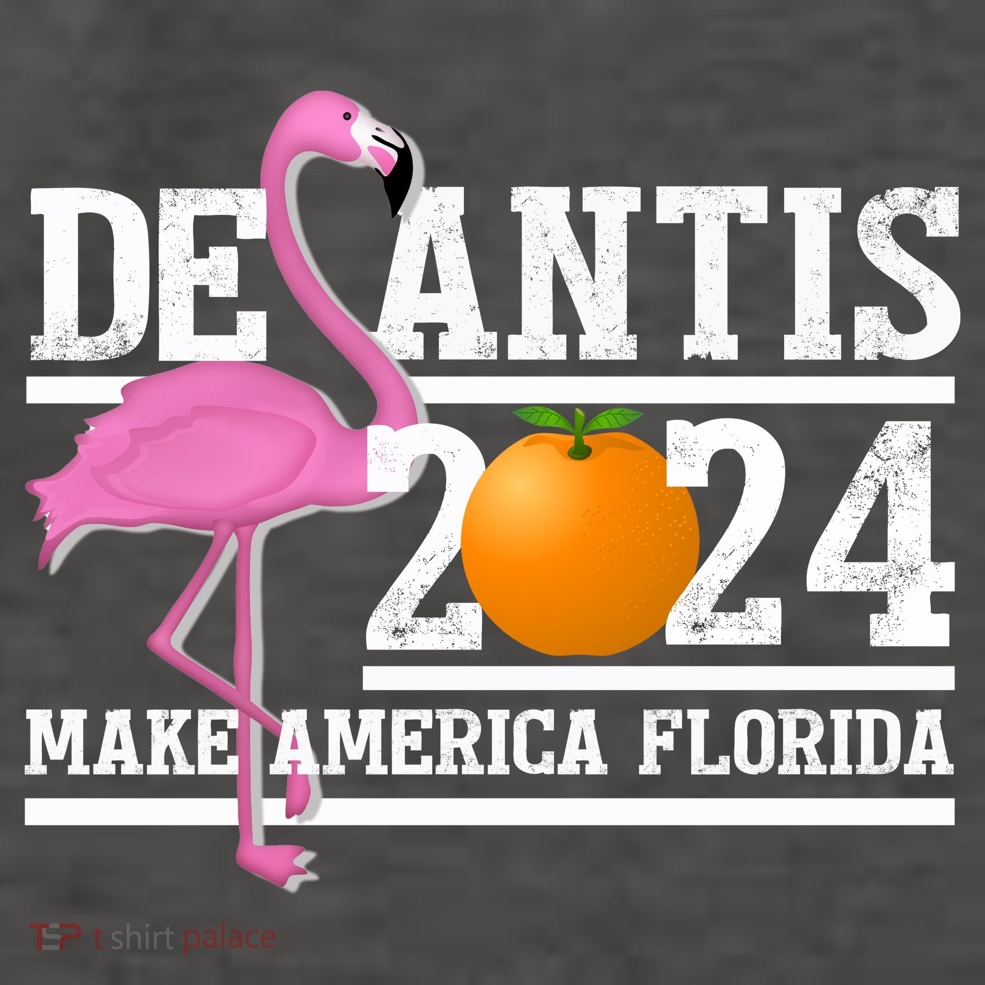 DeSantis 2024 Make America Florida Flamingo Election Vector Backpack