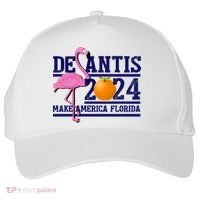 DeSantis 2024 Make America Florida Flamingo Election Five-Panel Snapback Cap thumb 0
