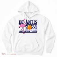 DeSantis 2024 Make America Florida Flamingo Election Hoodie thumb 0