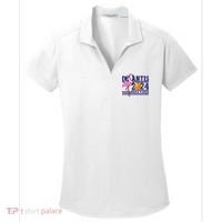 DeSantis 2024 Make America Florida Flamingo Election Women's Dry Zone Grid Polo thumb 0