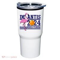 DeSantis 2024 Make America Florida Flamingo Election Tumbler thumb 0