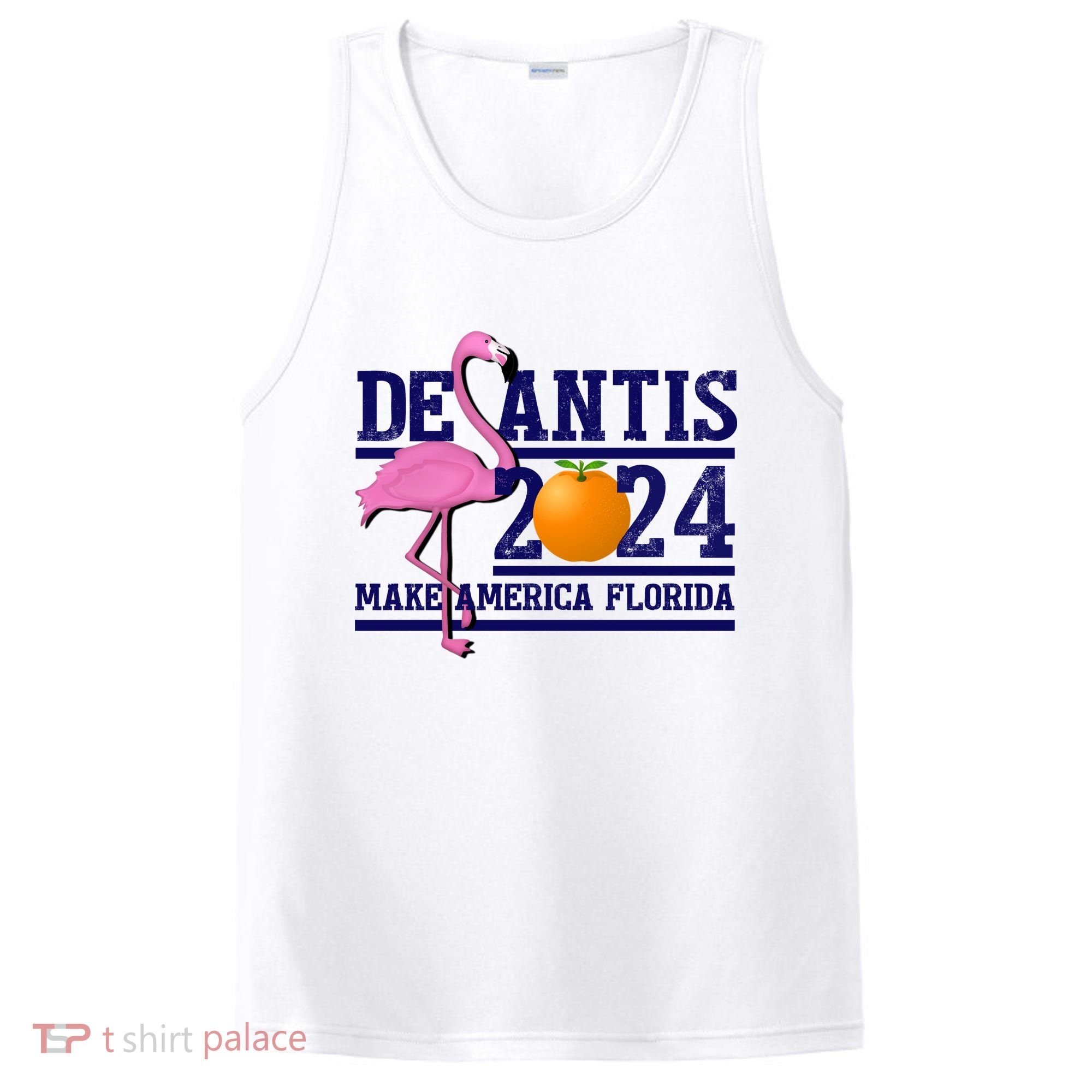 DeSantis 2024 Make America Florida Flamingo Election PosiCharge Competitor Tank