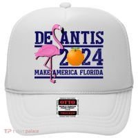 DeSantis 2024 Make America Florida Flamingo Election Hat thumb 0