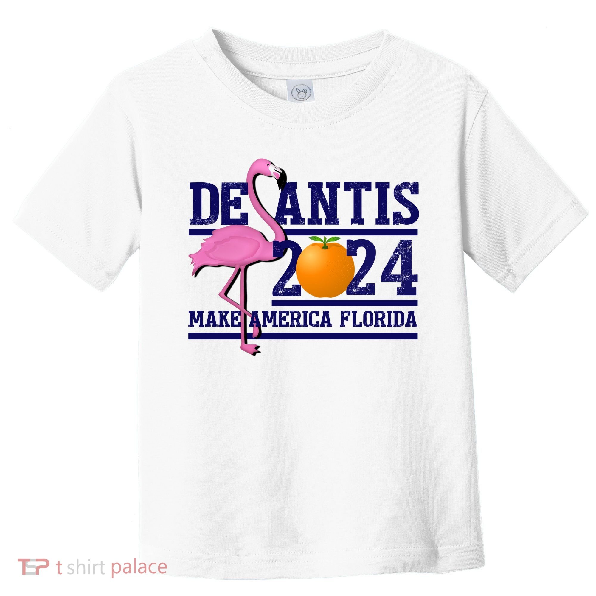 DeSantis 2024 Make America Florida Flamingo Election Toddler T-Shirt