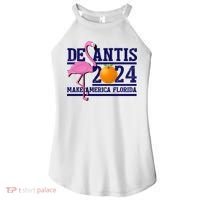 DeSantis 2024 Make America Florida Flamingo Election Women's Perfect Tri Rocker Tank thumb 0