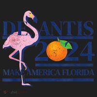 DeSantis 2024 Make America Florida Flamingo Election Women's Sweatshirt thumb 2