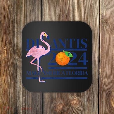 DeSantis 2024 Make America Florida Flamingo Election Coaster