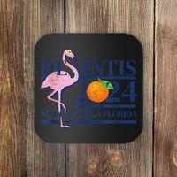 DeSantis 2024 Make America Florida Flamingo Election Coaster thumb 0