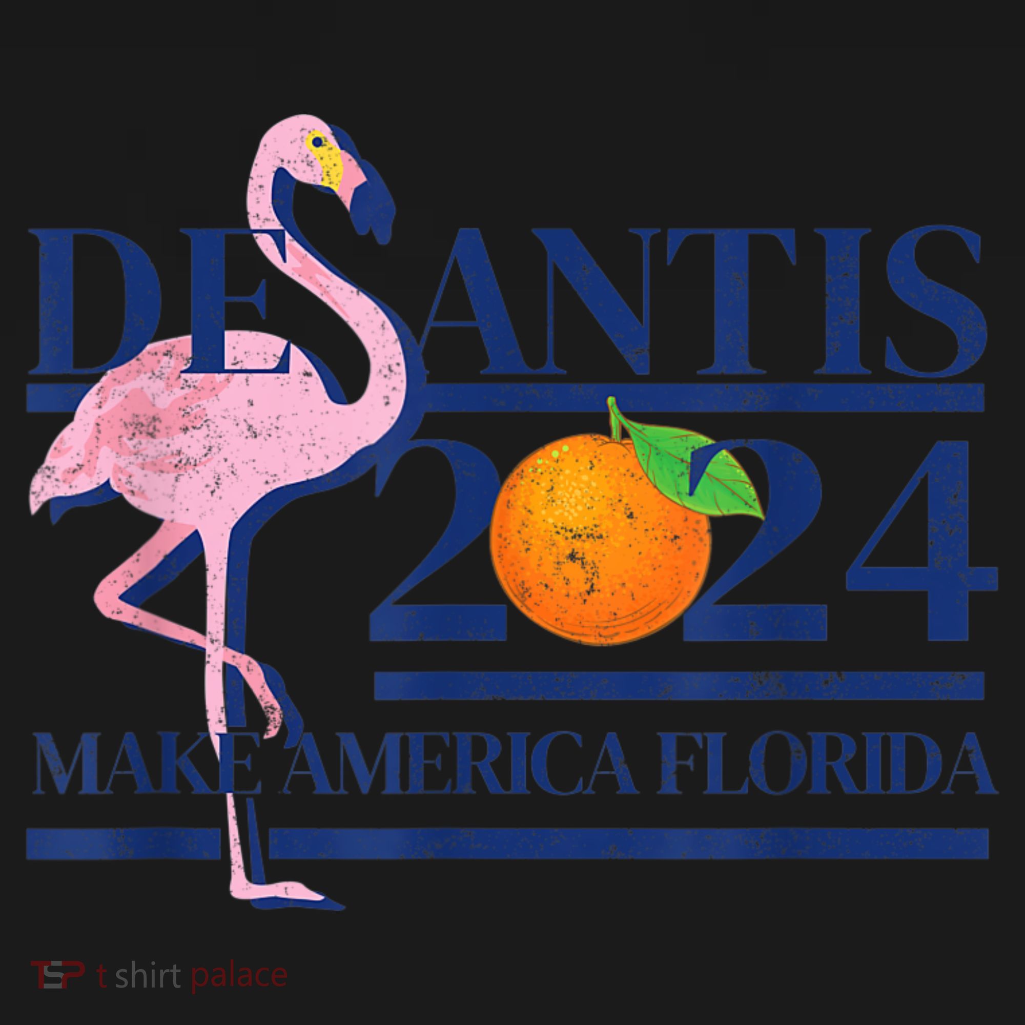 DeSantis 2024 Make America Florida Flamingo Election Coaster