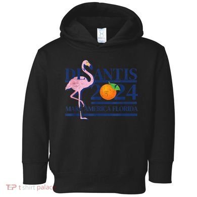 DeSantis 2024 Make America Florida Flamingo Election Toddler Hoodie