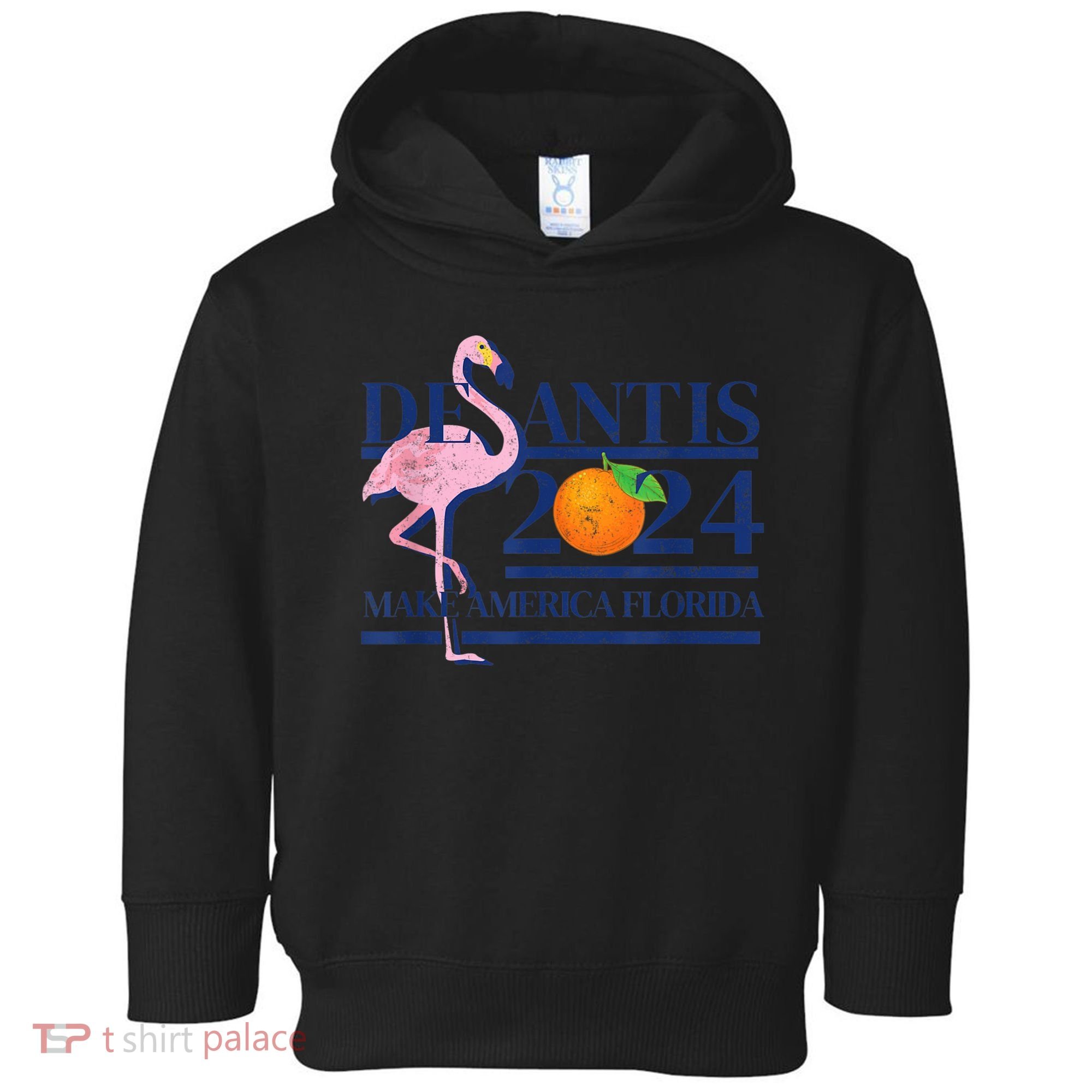DeSantis 2024 Make America Florida Flamingo Election Toddler Hoodie