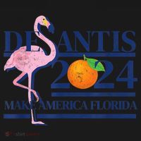 DeSantis 2024 Make America Florida Flamingo Election Toddler Hoodie thumb 2