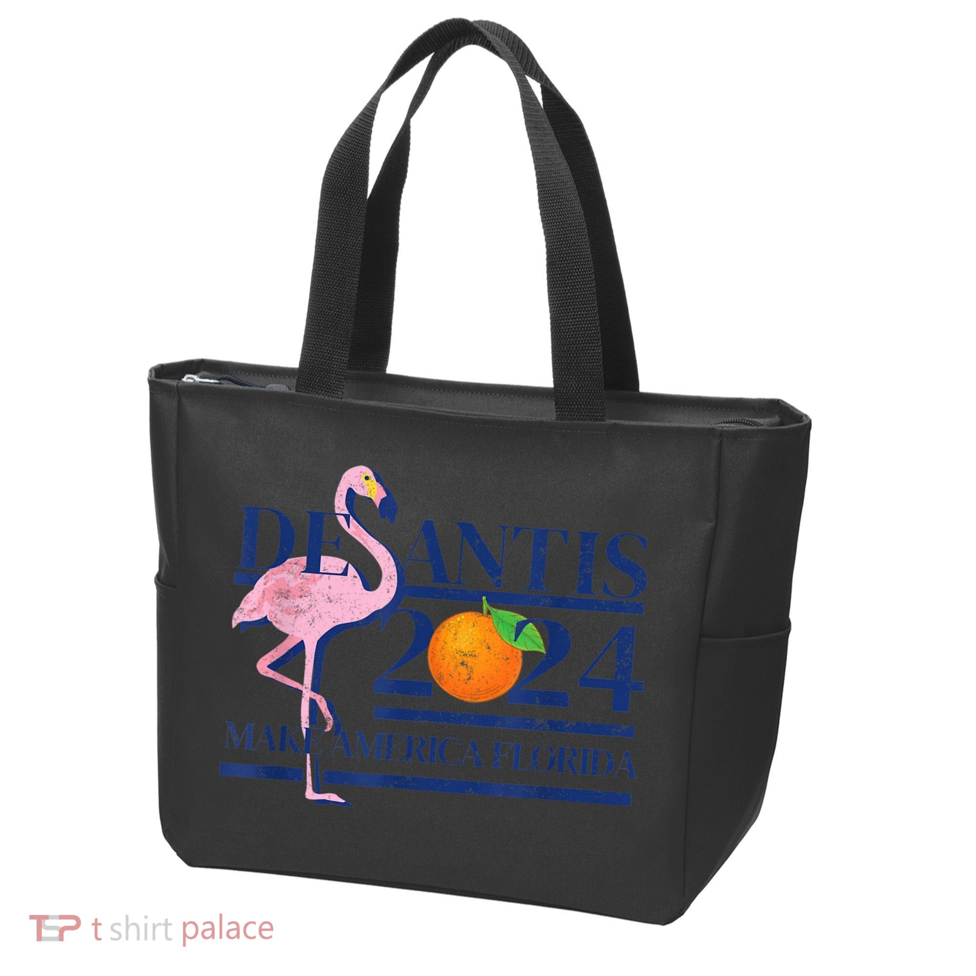 DeSantis 2024 Make America Florida Flamingo Election Tote Bag